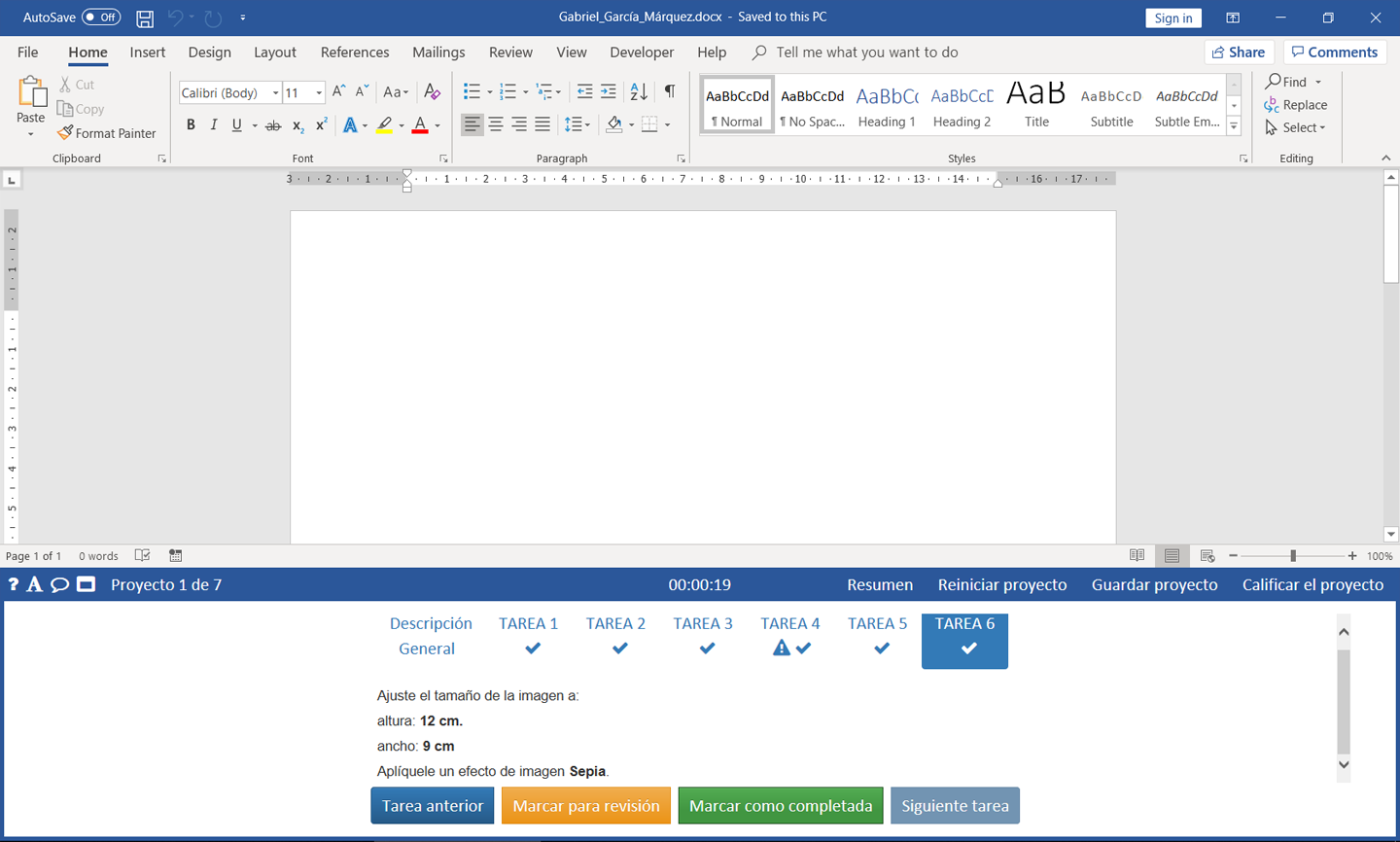 microsoft word 2016 test